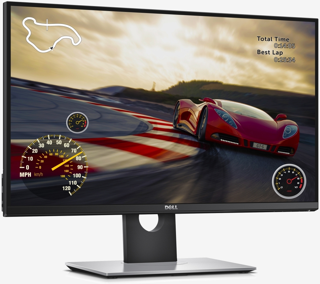 Монитор ЖК DELL S2716DG 27", черный и серебристый