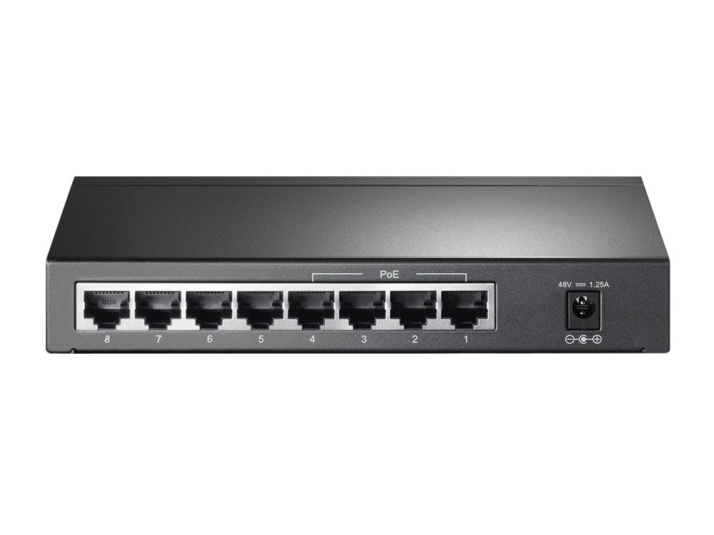 TL-SG1008P 8-портовый гигабитный коммутатор с 4 портами PoE