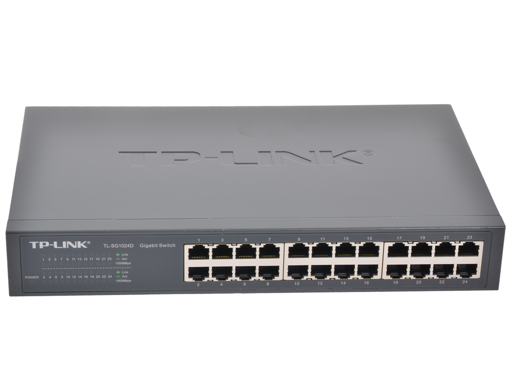 TL-SG1024D 24-портовый монтируемый в стойку коммутатор
