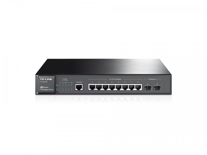 T2500G-10TS (TL-SG3210) 8-портовый гигабитный управляемый коммутатор 2 уровня с 2 SFP-слотами